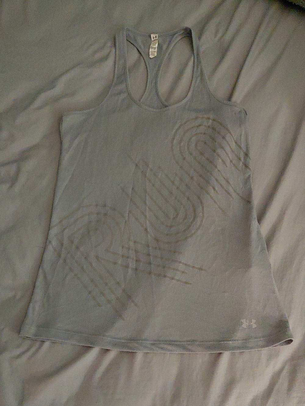 Under Armour Gray Racerback Athletic Tank Top